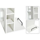 Scrivania da Ufficio Porta PC con Ripiano Tastiera Bianco 74x120x60 cm 