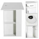 Scrivania da Ufficio Porta PC con Ripiano Tastiera Bianco 74x120x60 cm 