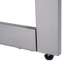 Scrivania con 2 Cassetti in Legno e Acciaio 120x58x76 cm 