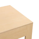 Scrivania da Ufficio Multifunzionale con 3 Ripiani in Legno Naturale 100x60x75 cm 