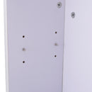 Scrivania da Ufficio con 3 Ripiani in Legno Bianco 100x60x75 cm 