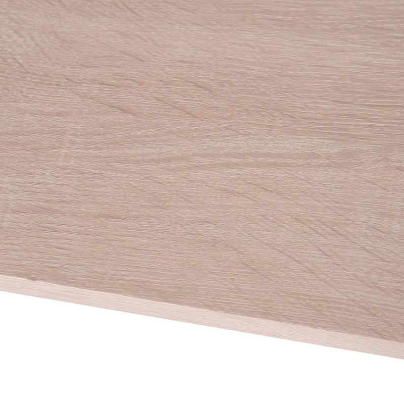 Scrivania da Ufficio Industrial in Metallo e Legno MDF Ripiani Legno e Nero 140x60x75 cm 