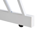 Scrivania da Ufficio in Acciaio Bianco e Legno Rovere con Cassetti 110x55x76 cm 