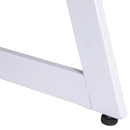 Scrivania da Ufficio con Cassetto in Legno e Acciaio Bianco e Rovere 120x60x80 cm 