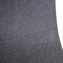 Set 2 Sedie da Pranzo Design Moderno in Lino con Gambe in Metallo Grigio 