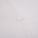 Set 2 Sedie da Pranzo di Design Imbottite con Gambe in Legno e Metallo Crema 