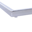 Set 2 Sedie Design Moderno in Metallo con Rivestimento in Pelle PU Grigio 