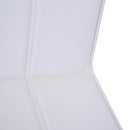 Set 2 Sedie Design Moderno in Metallo con Rivestimento in Pelle PU Bianco 