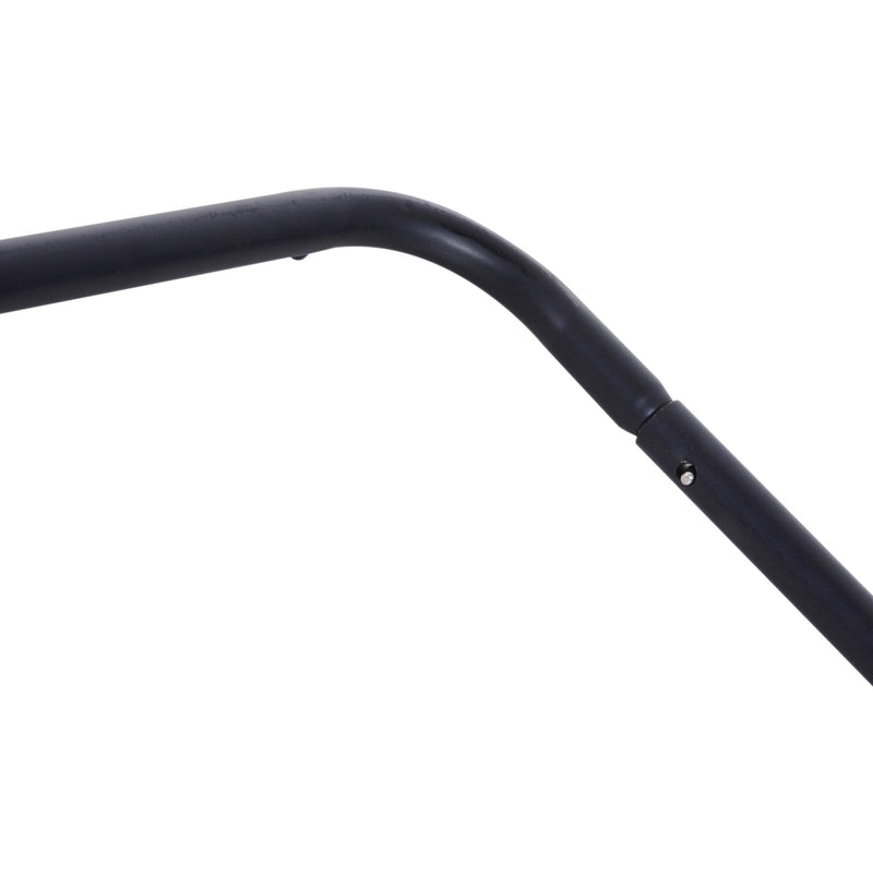 Set 2 Sedie da Esterno e Interno in Textilene con Struttura in Metallo Grigio 