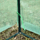 Serra da Giardino con Scaffali e Tetto a Spiovente in PE 143x73x195 cm 