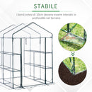 Serra da Giardino in PVC Trasparente 143x143x195 cm 