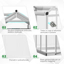 Serra da Giardino per Piante Tetto Apribile e Porta scorrevole Trasparente 182x190x195 cm 