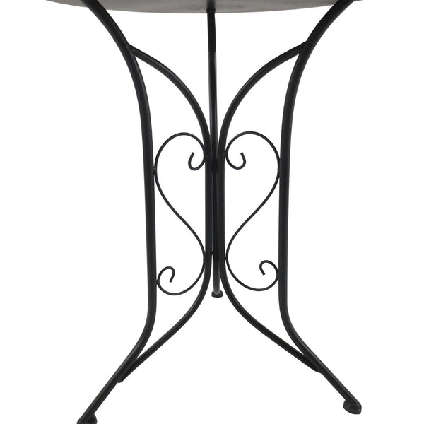 acquista Set aus Couchtisch und 2 Gartenstühlen aus schwarzblauem Mosaikmetall