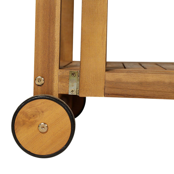 prezzo Set aus ausziehbarem Tisch und 4 Gartenstühlen aus Holz