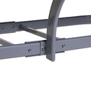 Set Tavolo e 6 Sedie Pieghevoli da Giardino in Ferro e Tessuto di Texilene 