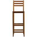 Set 2 Sgabelli in Legno di Acacia 42x36x110 cm 