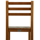 Set 2 Sgabelli in Legno di Acacia 42x36x110 cm 