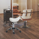 Sgabello per Estetista Parrucchiere Salone Seduta Sella Crema 52×53×49-61 cm 