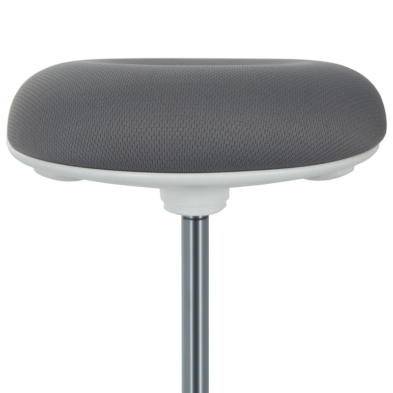 Sgabello per Estetista Girevole Altezza Regolabile Grigio Ø40x45-59 cm 