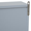 Specchio Armadietto da Bagno Pensile Doppia Porta con Ripiano Regolabile Grigio 48x14.5x45 cm 