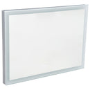 Specchio con Lampada Led e Antiappannamento in Alluminio Cromato Argento 80x60 cm 