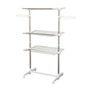 Stendibiancheria 3 Piani Regolabile in Acciaio Inox Premium 