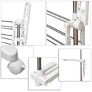 Stendibiancheria 3 Piani Regolabile in Acciaio Inox Premium 