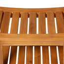 Sgabello Panchina da Bagno e Doccia in Legno di Acacia 53x35x43 cm 