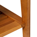 Sgabello Panchina da Bagno e Doccia in Legno di Acacia 53x35x43 cm 