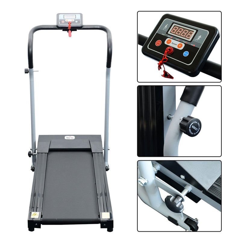 Tapis Roulant Elettrico con Schermo LED Pieghevole 500W 