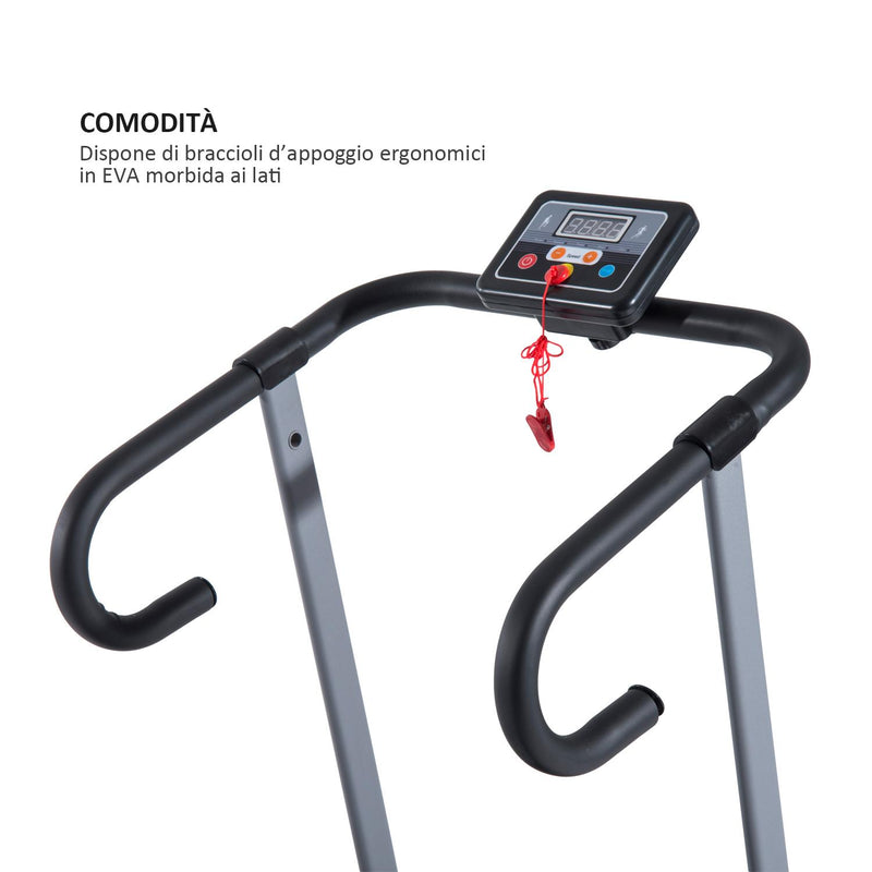 Tapis Roulant Elettrico Richiudibile Schermo LCD 500W 