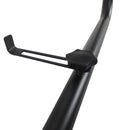 Tavolino Sospeso da Balcone Regolabile in Ferro Nero 60x56.5x45 cm 