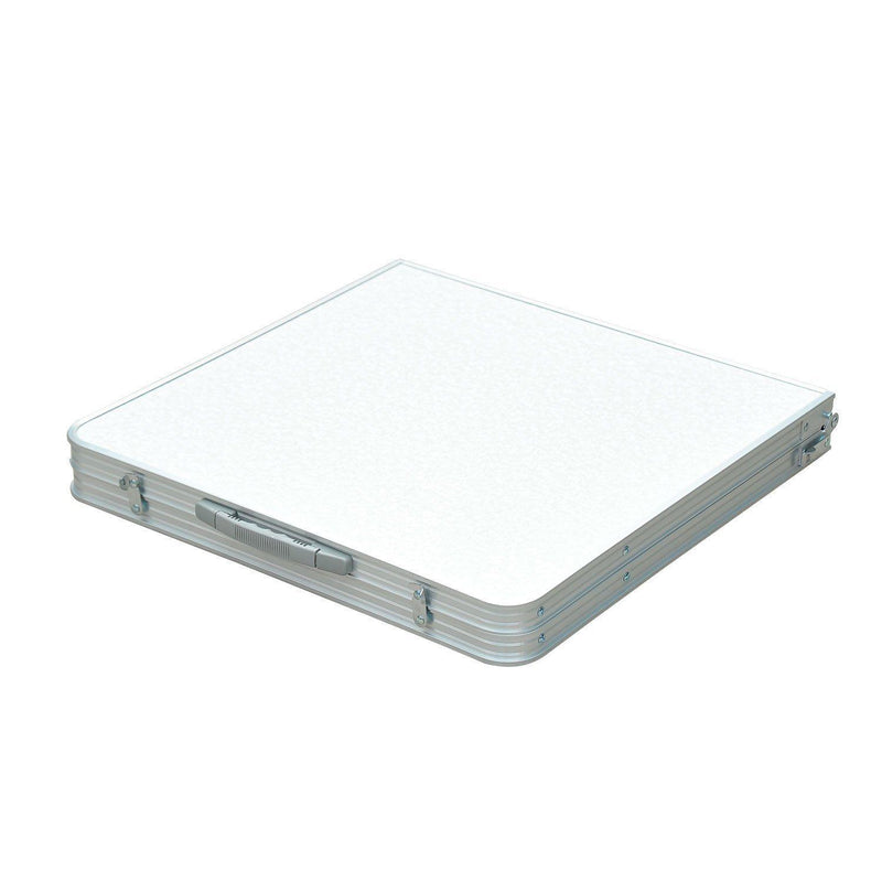 Tavolo da Campeggio Picnic Pieghevole Regolabile in Alluminio 120x60x54/70 cm 