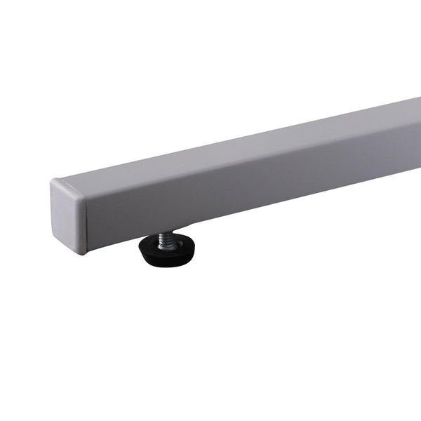 online Beistelltisch für Bed Sofa Sessel mit Platte aus gehärtetem Glas und 4 weißen Metallfüßen 40 x 30 x 45 cm