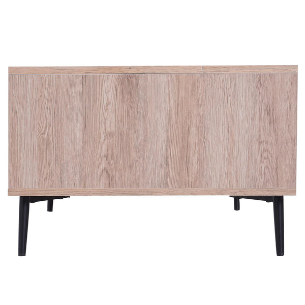 Couchtisch mit anhebbarer Ablage Holz 100x58x39,3-52,7 cm sconto