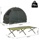 Tenda da Campeggio Singola 2 in 1 Verde 193x77x118 cm 