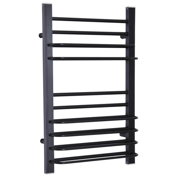 Wandmontierter elektrischer Handtuchwärmer 200W Schwarz 50x18x80 cm sconto