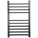 Scaldasalviette Elettrico 200W da Parete Nero 50x18x80 cm 