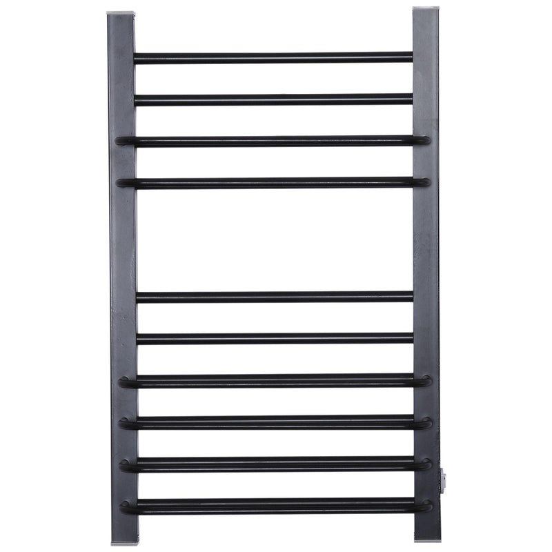 Scaldasalviette Elettrico 200W da Parete Nero 50x18x80 cm 