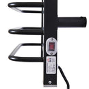 Scaldasalviette Elettrico 200W da Parete Nero 50x18x80 cm 