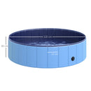 Piscina per Animali Domestici in Plastica Bordo Stabile 120x30 cm Blu 