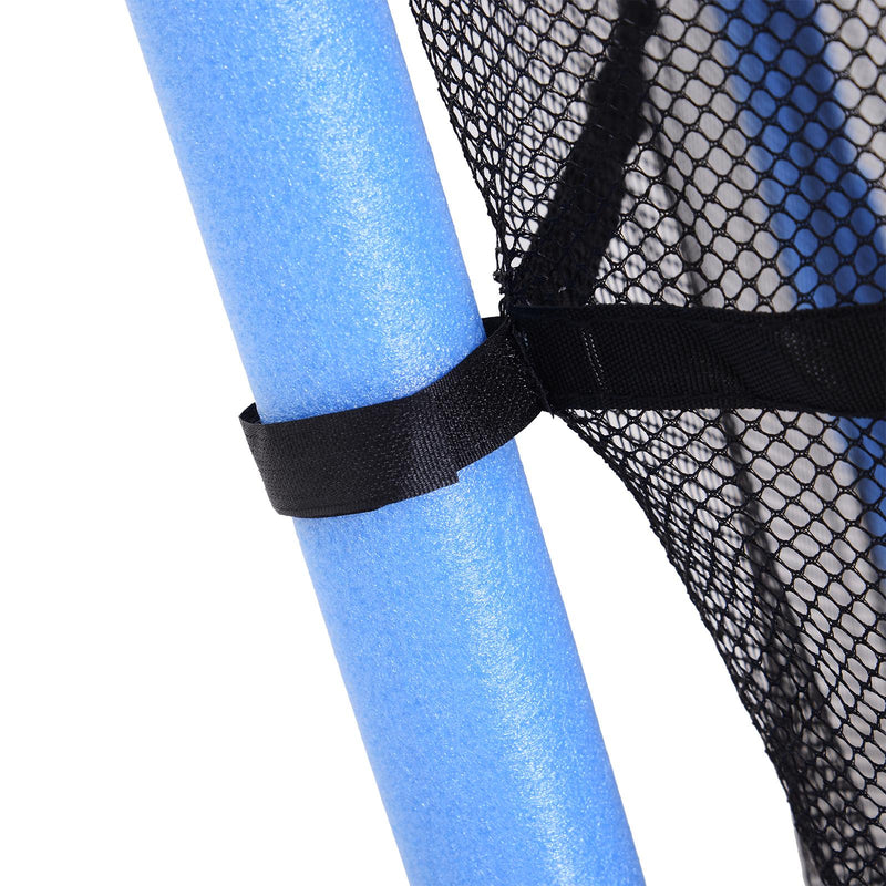 Trampolino Tappeto Elastico per Bambini Ø140x162 cm con Rete di Sicurezza Nero e Blu 
