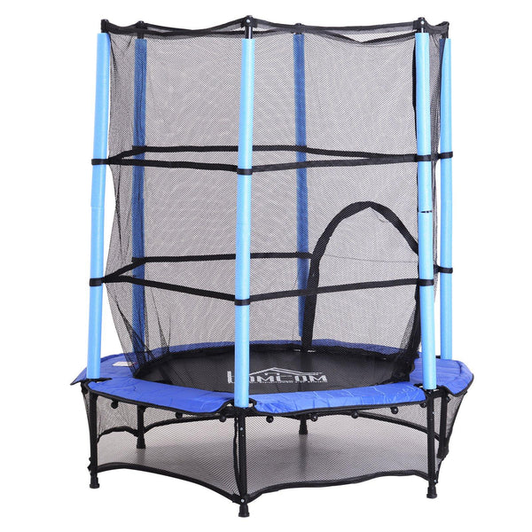 Trampolin Trampolin für Kinder Ø140x162 cm mit schwarzem und blauem Sicherheitsnetz acquista