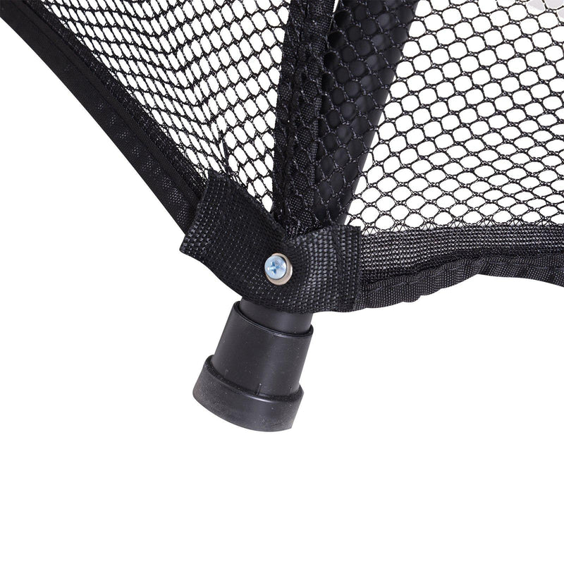 Trampolino Tappeto Elastico per Bambini Ø140x162 cm con Rete di Sicurezza Nero e Blu 