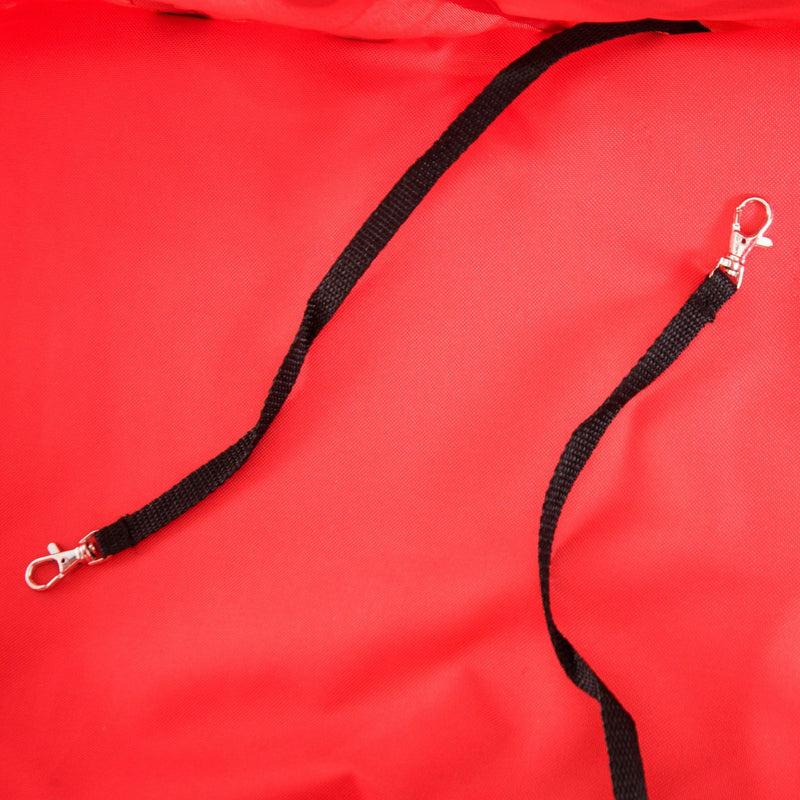 Passeggino per Cani Pieghevole Rosso 77x47x101 cm 