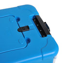 Gabbia Pieghevole per Animali Domestici in Plastica e Acciaio Blu 68x46x53 cm 