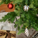 Albero di Natale Artificiale H228 cm 2056 Rami Decorato con Base in Metallo Verde