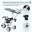 Triciclo per Bambini Maniglione Parasole Barra di Protezione in Metallo Deluxe 