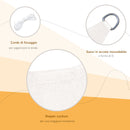 Tenda Vela da Giardino 4x6m in PE Crema 