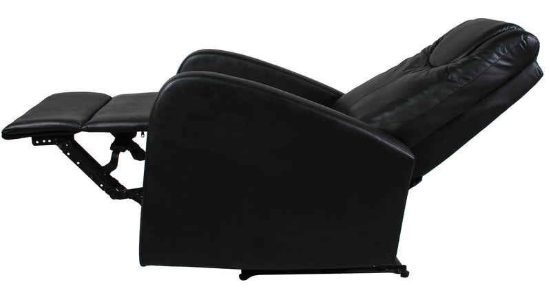 Poltrona Alzapersona Vibromassaggio Elettrica 1 Motore in Similpelle Vandi Nera